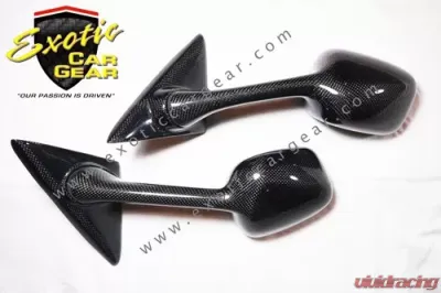 Exotic Car Gear Carbon Fiber 1-Pair GT Wing Mirrors Ferrari 360 LHD - ECG-FER-360GTML