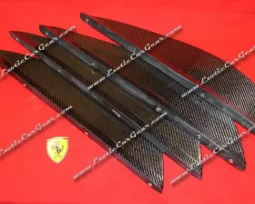 Exotic Car Gear Carbon Fiber Rear Diffuser Fins Ferrari 360