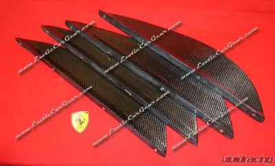 Exotic Car Gear Carbon Fiber Rear Diffuser Fins Ferrari 360 - ECG-FER-360RDF