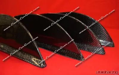 Exotic Car Gear Carbon Fiber Rear Diffuser Fins Ferrari 360 - ECG-FER-360RDF