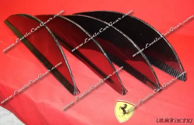 Exotic Car Gear Carbon Fiber Rear Diffuser Fins Ferrari 360 - ECG-FER-360RDF