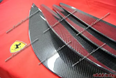 Exotic Car Gear Carbon Fiber Rear Diffuser Fins Ferrari 360 - ECG-FER-360RDF