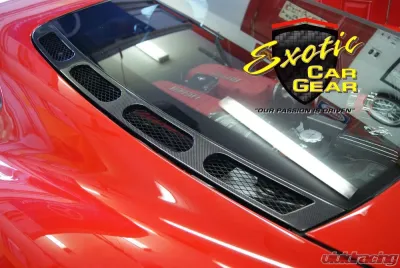 Exotic Car Gear Carbon Fiber 1-Pair Rear Window Louvers Ferrari 360 Modena Coupe - ECG-FER-360RWLM