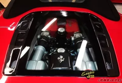 Exotic Car Gear Carbon Fiber 1-Pair Rear Window Louvers Ferrari 360 Spider - ECG-FER-360RWLS
