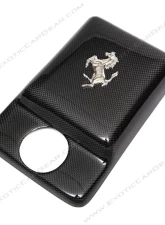 Exotic Car Gear Carbon Fiber Coolant Tank Cover w/ Cavallino Ferrari 360                                     - ECG-FER-360TCC - Image 7