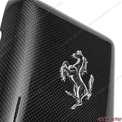 Exotic Car Gear Carbon Fiber Coolant Tank Cover w/ Cavallino Ferrari 360 - ECG-FER-360TCC