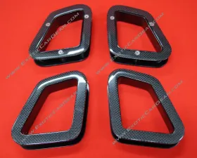 Exotic Car Gear Carbon Fiber 4pc CS Seat Belt Harness Guides Ferrari 360 Challenge Stradale
