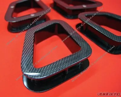 Exotic Car Gear Carbon Fiber 4pc CS Seat Belt Harness Guides Ferrari 360 Challenge Stradale - ECG-FER-36CSHG