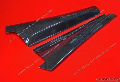 Exotic Car Gear Carbon Fiber 1-Pair Blank OEM Door Sill Ferrari F430 - ECG-FER-3F4DSBL
