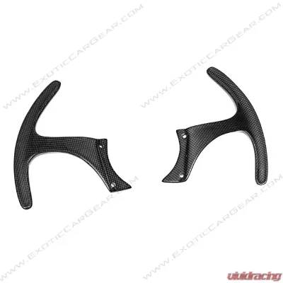 Exotic Car Gear Carbon Fiber 1-Pair GT Extended Paddle Shifters Ferrari 360/F430 - ECG-FER-3F4GTPS