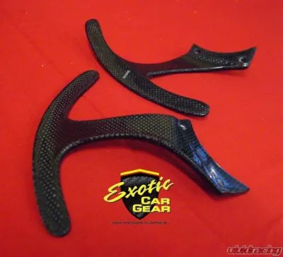 Exotic Car Gear Carbon Fiber 1-Pair GT Extended Paddle Shifters Ferrari 360/F430 - ECG-FER-3F4GTPS