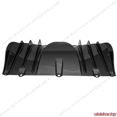 Exotic Car Gear Carbon Fiber Scuderia OEM Rear Diffuser w/ Fins Ferrari F430 - ECG-FER-430DFS