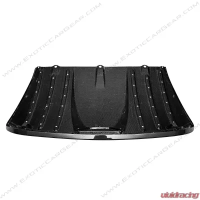 Exotic Car Gear Carbon Fiber Scuderia OEM Rear Diffuser w/ Fins Ferrari F430 - ECG-FER-430DFS