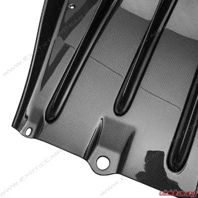 Exotic Car Gear Carbon Fiber Scuderia OEM Rear Diffuser w/ Fins Ferrari F430 - ECG-FER-430DFS