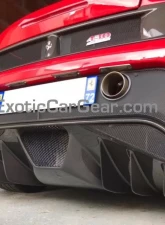 Exotic Car Gear Carbon Fiber Scuderia OEM Rear Diffuser w/ Fins Ferrari F430                                     - ECG-FER-430DFS - Image 5