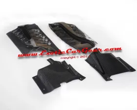 Exotic Car Gear Carbon Fiber Engine Bay Panels w/ Rear Firewall Panel Ferrari F430 Scuderia/Coupe