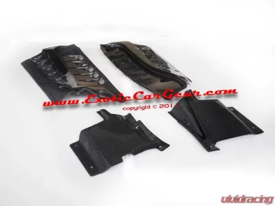 Exotic Car Gear Carbon Fiber Engine Bay Panels w/ Rear Firewall Panel Ferrari F430 Scuderia/Coupe - ECG-FER-430EBPC