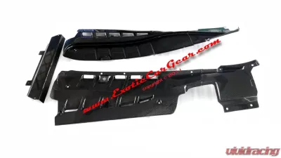 Exotic Car Gear Carbon Fiber Engine Bay Panels w/ Rear Firewall Panel Ferrari F430 Scuderia/Coupe - ECG-FER-430EBPC