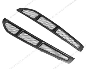 Exotic Car Gear Carbon Fiber 1-Pair OEM Rear Window Louvers Set Ferrari F430 Spider/16M