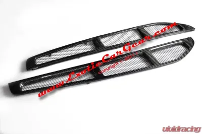 Exotic Car Gear Carbon Fiber 1-Pair OEM Rear Window Louvers Set Ferrari F430 Spider/16M - ECG-FER-430RWLS