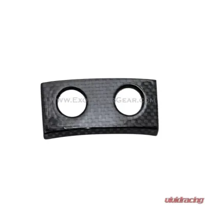 Exotic Car Gear Carbon Fiber 2-Holes Center Console Switch Panel Ferrari 458 - ECG-FER-458CS2