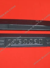 Exotic Car Gear Carbon Fiber 1-Pair Door Sills w/ Ferrari Embossed Script Ferrari 458                                     - ECG-FER-458DSE - Image 3