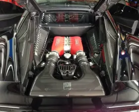 Exotic Car Gear Carbon Fiber 7pc Engine Bay Set Ferrari 458 Italia/Speciale