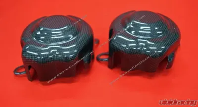 Exotic Car Gear Carbon Fiber 6pc Engine Bay Set Ferrari 458 Spider/Speciale - ECG-FER-458EBS6
