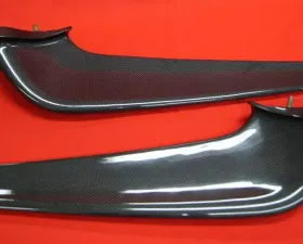 Exotic Car Gear Carbon Fiber 1-Pair Front Bumper Spoiler Wings Ferrari 458