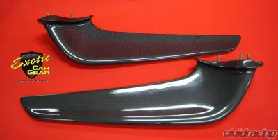 Exotic Car Gear Carbon Fiber 1-Pair Front Bumper Spoiler Wings Ferrari 458 - ECG-FER-458FBW