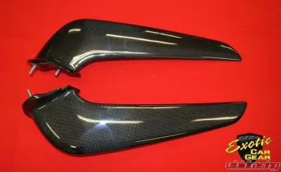Exotic Car Gear Carbon Fiber 1-Pair Front Bumper Spoiler Wings Ferrari 458 - ECG-FER-458FBW