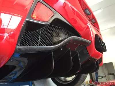 Exotic Car Gear Carbon Fiber 1-Pair Rear Fog Light Trim Ferrari 458 - ECG-FER-458RFT