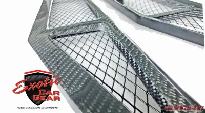 Exotic Car Gear Carbon Fiber 1-Pair Rear Engine Bay Louvers Ferrari 458 - ECG-FER-458RL