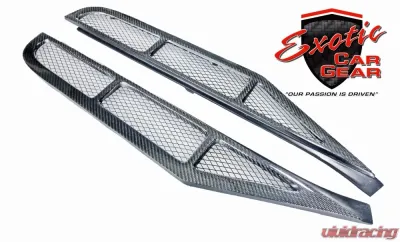 Exotic Car Gear Carbon Fiber 1-Pair Rear Engine Bay Louvers Ferrari 458 - ECG-FER-458RL