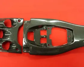 Exotic Car Gear Carbon Fiber 2pc Center Console Plates w/ F1 & Start Panels Ferrari 458