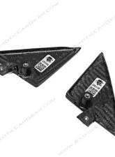 Exotic Car Gear Carbon Fiber 6pc Side Mirror Housings w/ Triangle Trim Ferrari 458                                     - ECG-FER-458SMT - Image 7