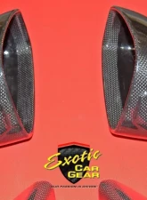 Exotic Car Gear Carbon Fiber 6pc Side Mirror Housings w/ Triangle Trim Ferrari 458                                     - ECG-FER-458SMT - Image 2