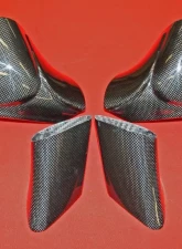 Exotic Car Gear Carbon Fiber 6pc Side Mirror Housings w/ Triangle Trim Ferrari 458                                     - ECG-FER-458SMT - Image 5