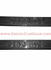 Exotic Car Gear Carbon Fiber 1-Pair Door Sill Trim w/ Embossed Logo Ferrari 488 GTB/Spider                                     - ECG-FER-488DS - Image 3