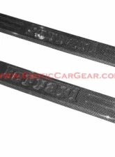 Exotic Car Gear Carbon Fiber 1-Pair Door Sill Trim w/ Embossed Logo Ferrari 488 GTB/Spider                                     - ECG-FER-488DS - Image 2
