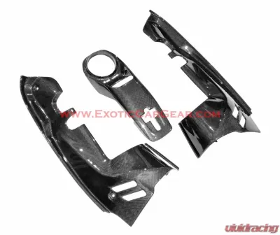 Exotic Car Gear Carbon Fiber 3pc Engine Bay Set Ferrari 488 Spider - ECG-FER-488EBPS3