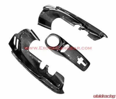 Exotic Car Gear Carbon Fiber 3pc Engine Bay Set Ferrari 488 Spider - ECG-FER-488EBPS3