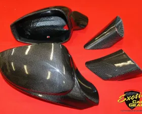 Exotic Car Gear Carbon Fiber 4pc Outer Mirror Housings Ferrari 488 GTB/Spider