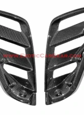 Exotic Car Gear Carbon Fiber 1-Pair Rear Engine Lid Louvers Ferrari 488 Spider                                     - ECG-FER-488REVS - Image 2