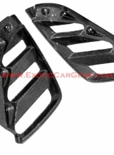 Exotic Car Gear Carbon Fiber 1-Pair Rear Engine Lid Louvers Ferrari 488 Spider                                     - ECG-FER-488REVS - Image 3