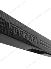Exotic Car Gear Carbon Fiber 1-Pair Door Sills w/ Embossed Script Ferrari F12 Berlinetta                                     - ECG-FER-F12DS - Image 3