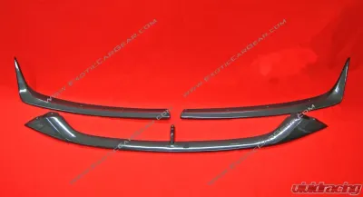 Exotic Car Gear Carbon Fiber 3pc Front Spoiler Lip Set Ferrari F12 Berlinetta - ECG-FER-F12FL3
