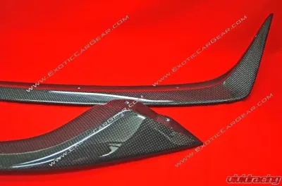 Exotic Car Gear Carbon Fiber 3pc Front Spoiler Lip Set Ferrari F12 Berlinetta - ECG-FER-F12FL3