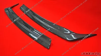 Exotic Car Gear Carbon Fiber Right&Left Front Spoiler Splitter Blades Ferrari F12 Berlinetta - ECG-FER-F12FLB