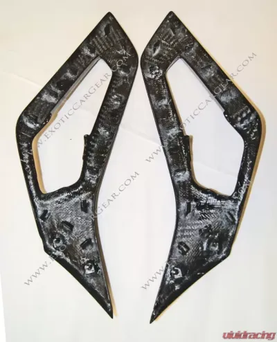 Exotic Car Gear Carbon Fiber 1-Pair Inner Door Panel Pull Trim Lamborghini Aventador LP700 - ECG-LAM-AVDPT
